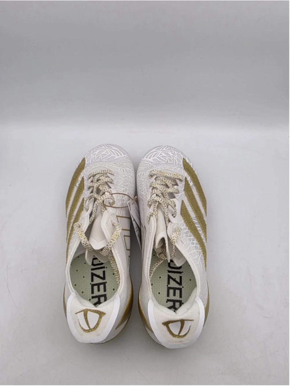Adidas Adizero Electric White Gold Metallic Cleats Men's Size 7.5 JH6254
